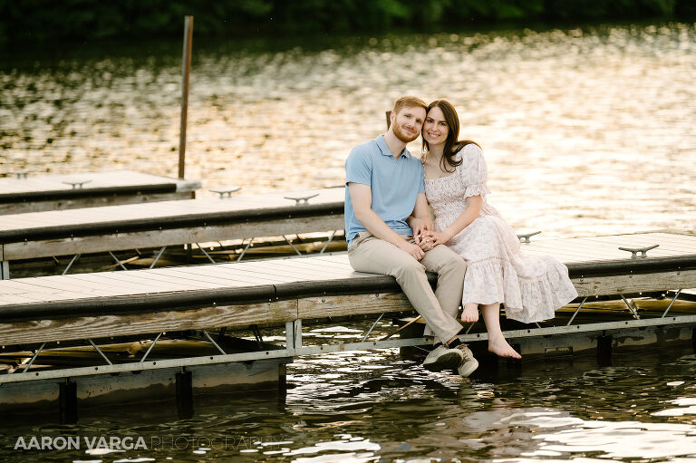 21 photos on Moraine State Park dock(pp w768 h511) - Adriana + Chris | Moraine State Park Engagement Photos