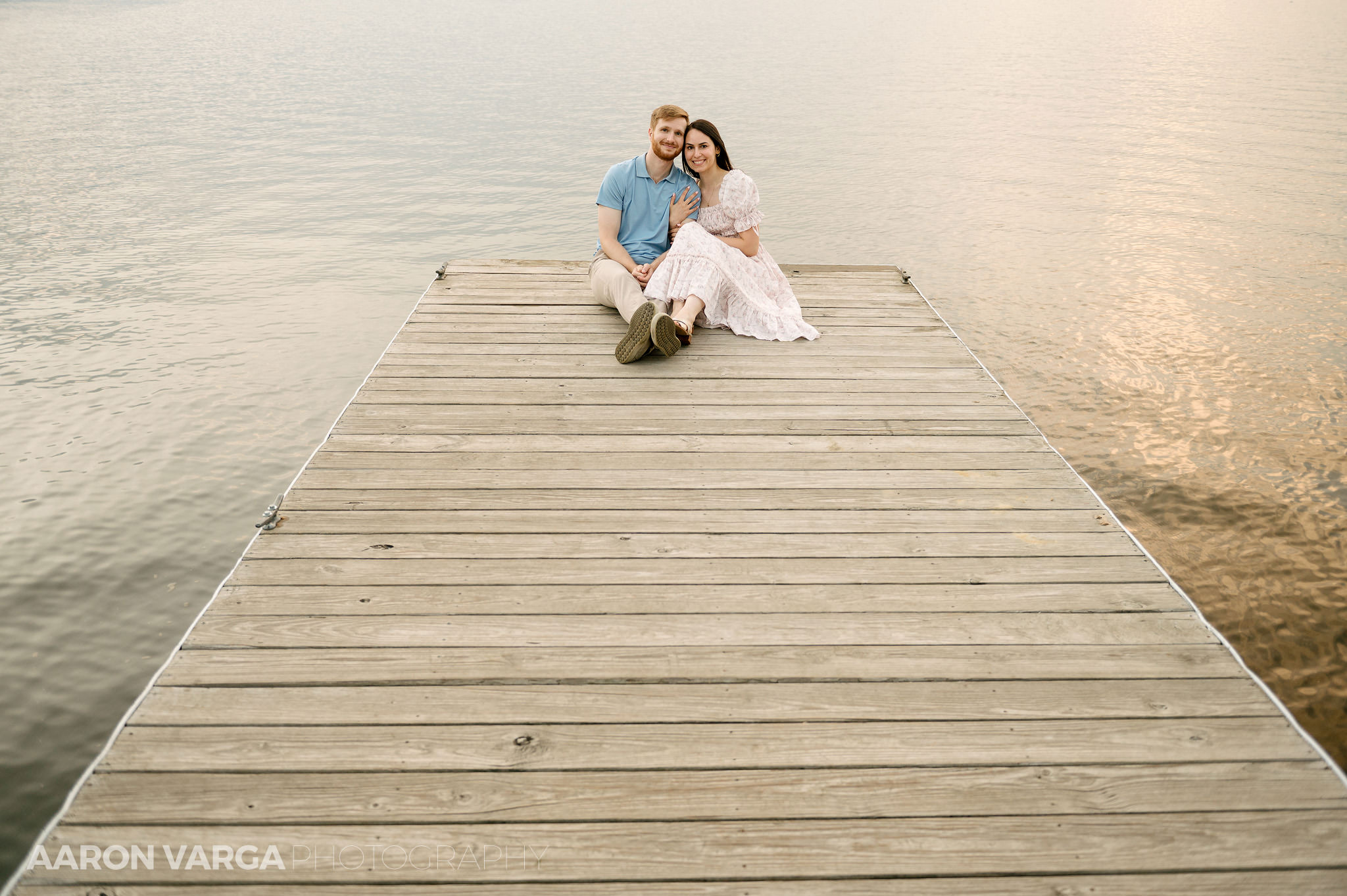 23 Moraine State Park sunset engagement - Adriana + Chris | Moraine State Park Engagement Photos