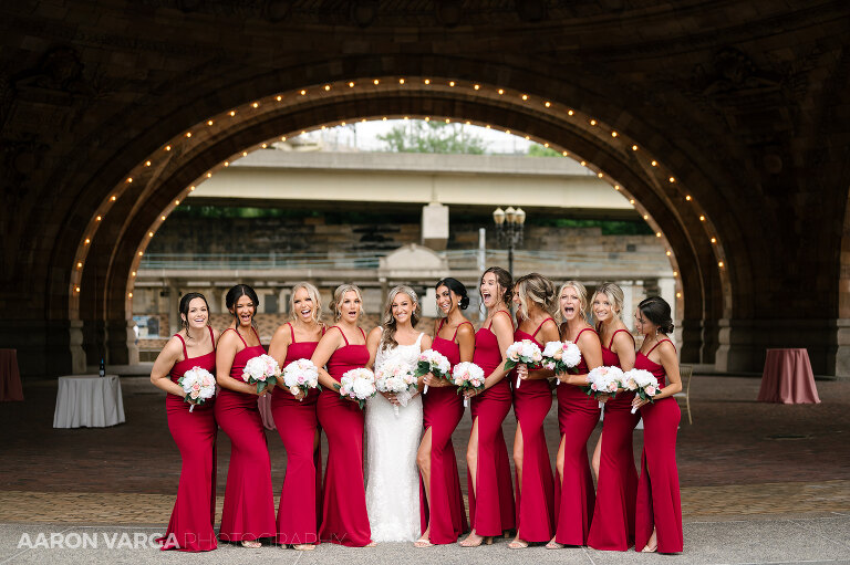18 red bridesmaid dresses pennsylvanian(pp w768 h511) - Shannon + Ricky | The Pennsylvanian Wedding Photos