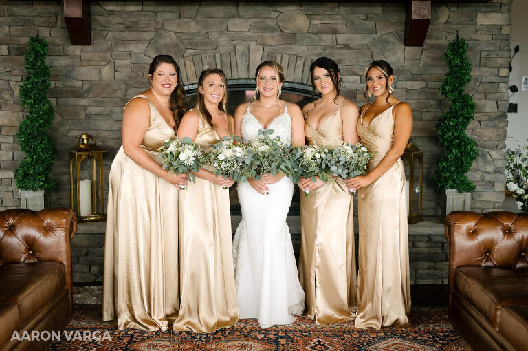 10 club at blackthorne gold bridesmaid dress(pp w768 h510) - Janell + Kyle | Club At Blackthorne Wedding Photos