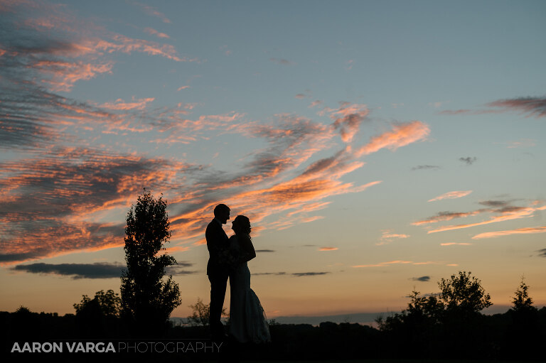 54 club at blackthorne sunset silhouette(pp w768 h511) - Janell + Kyle | Club At Blackthorne Wedding Photos