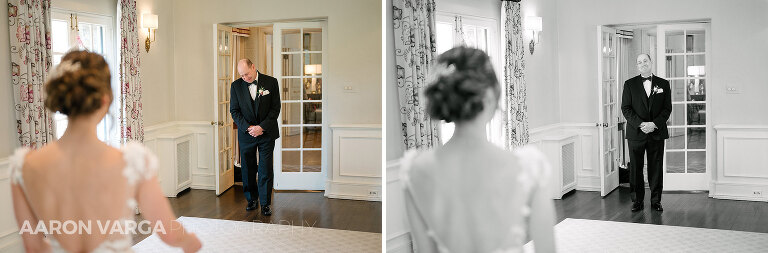 09 dad first look with bride(pp w768 h253) - Noelle + Mark | Longue Vue Club Wedding Photos