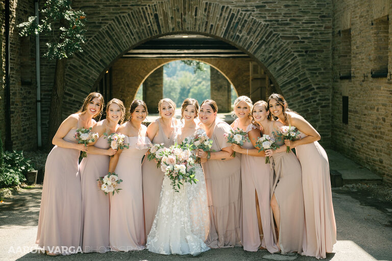 14 pink bridesmaid dresses longue vue club(pp w768 h511) - Noelle + Mark | Longue Vue Club Wedding Photos