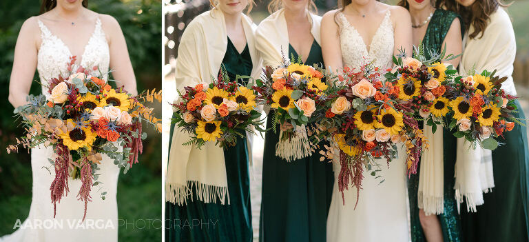 24 fall wedding flowers(pp w768 h351) - Sarah + Alex | Phipps Conservatory Wedding Photos