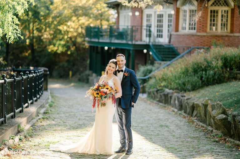 31 fall wedding schenley cafe(pp w768 h511) - Sarah + Alex | Phipps Conservatory Wedding Photos