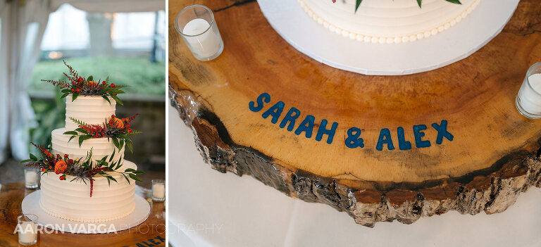 57 custom wedding cake fall wedding(pp w768 h351) - Sarah + Alex | Phipps Conservatory Wedding Photos