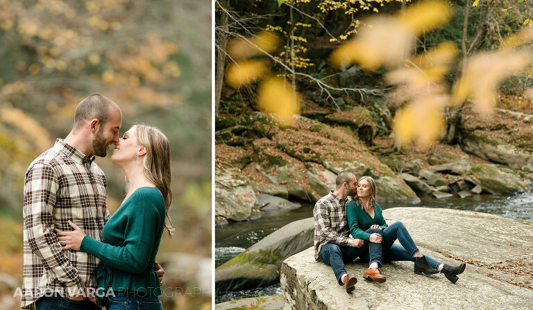 02 mcconnells mill engagement fall(pp w768 h448) - Kait + Connor | McConnells Mill State Park Engagement Photos
