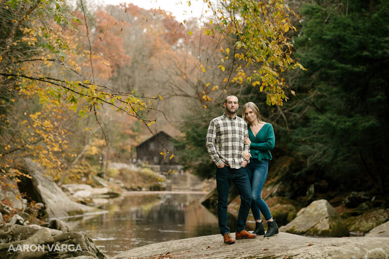 04 fall mcconnells mill engagement(pp w768 h511) - Kait + Connor | McConnells Mill State Park Engagement Photos