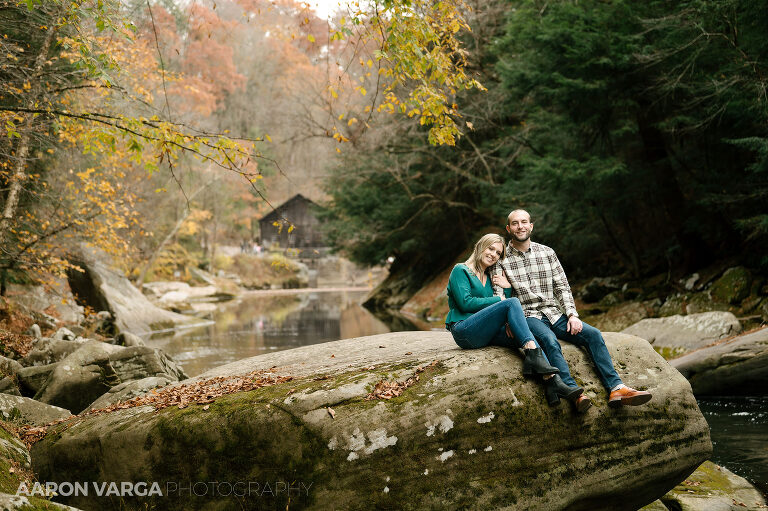 06 fall engagement at mcconnells mill(pp w768 h511) - Kait + Connor | McConnells Mill State Park Engagement Photos