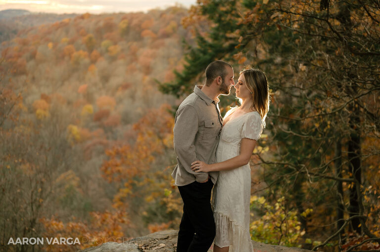 19 mcconnells mill sunset engagement cleland rock sunset(pp w768 h510) - Kait + Connor | McConnells Mill State Park Engagement Photos