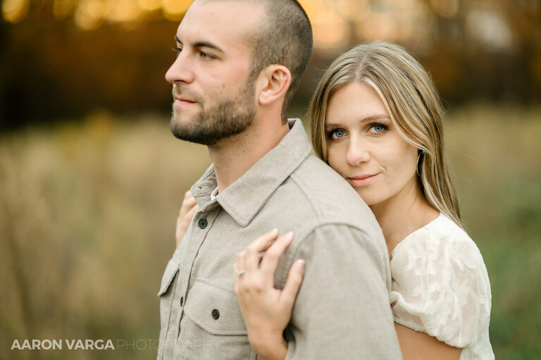 24 engagement photos in field(pp w768 h511) - Kait + Connor | McConnells Mill State Park Engagement Photos