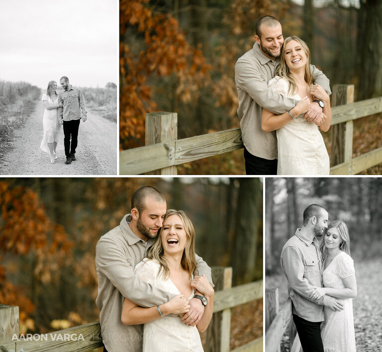 26 happy laughing couple engagement(pp w768 h708) - Kait + Connor | McConnells Mill State Park Engagement Photos