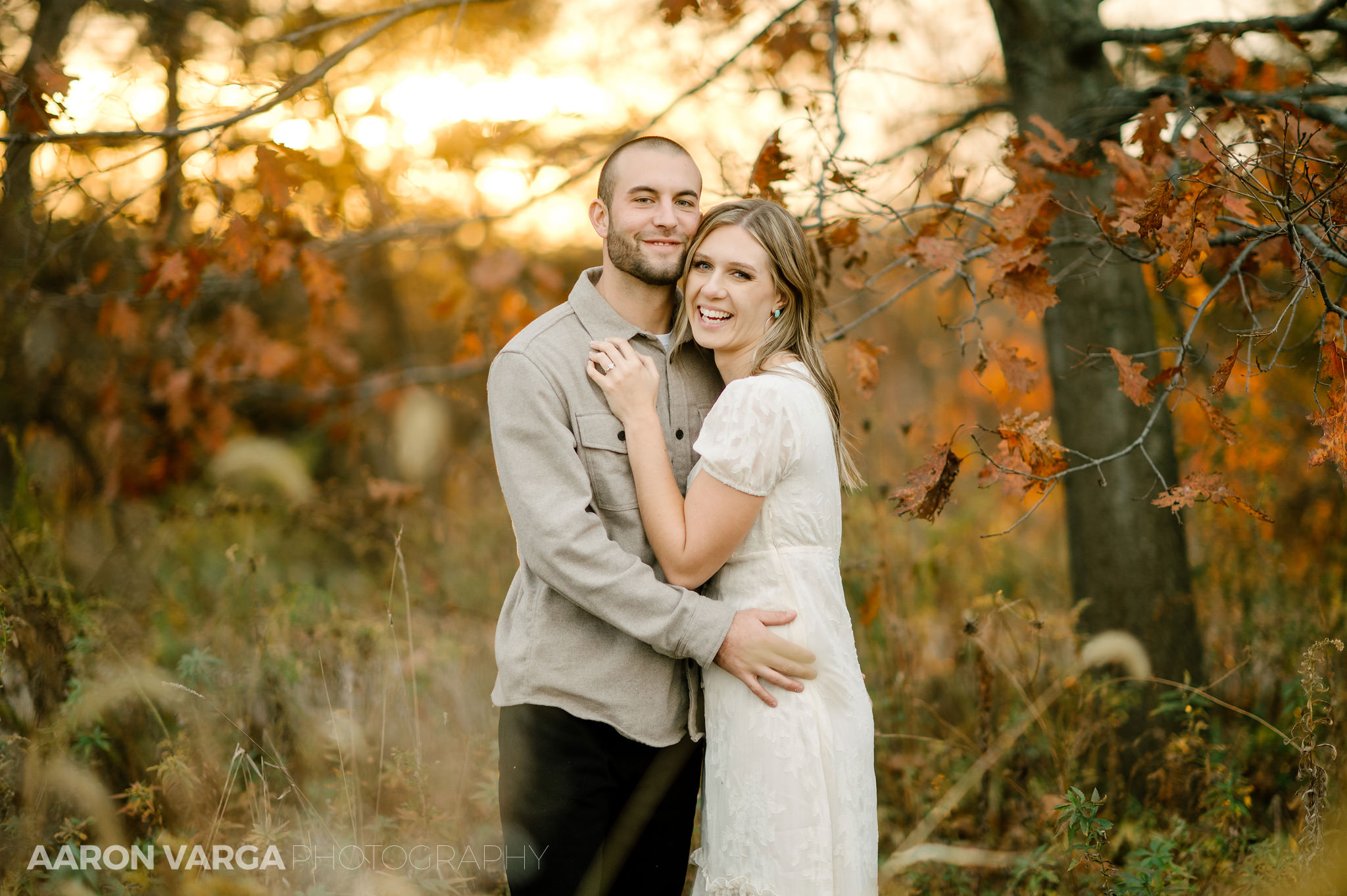 28 sunset engagement photos fall - Kait + Connor | McConnells Mill State Park Engagement Photos