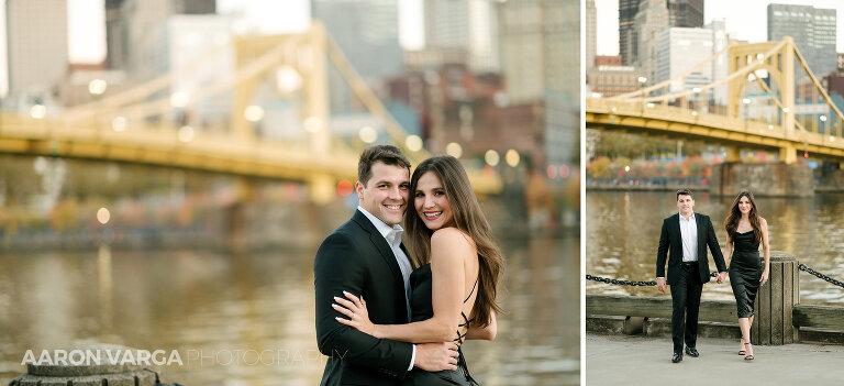 20 downtown pittsburgh engagement north shore(pp w768 h351) - Meredith + LJ | Downtown Pittsburgh and North Shore Engagement Photos