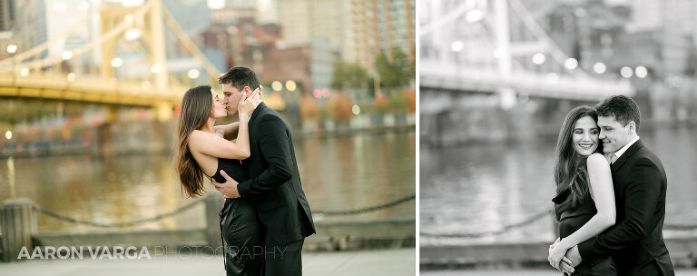 22 pittsburgh in background engagement photos(pp w768 h304) - Meredith + LJ | Downtown Pittsburgh and North Shore Engagement Photos