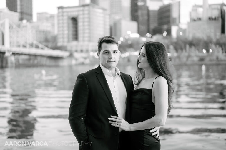 25 north shore elegant engagement photos(pp w768 h511) - Meredith + LJ | Downtown Pittsburgh and North Shore Engagement Photos