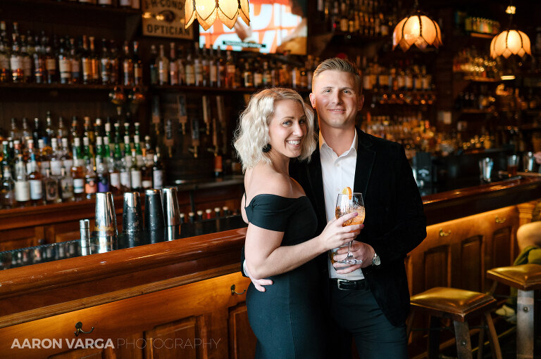 08 engagement photos at bar(pp w768 h511) - Kassandra + Nate | Cocktail Bar and North Shore Engagement Photos