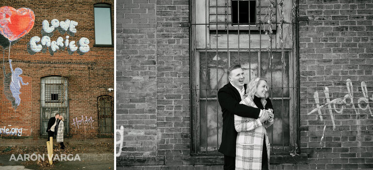 17 downtown pittsburgh winter engagement(pp w768 h351) - Kassandra + Nate | Cocktail Bar and North Shore Engagement Photos