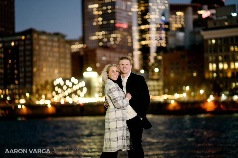 35 city lights engagement photos night(pp w768 h511) - Kassandra + Nate | Cocktail Bar and North Shore Engagement Photos