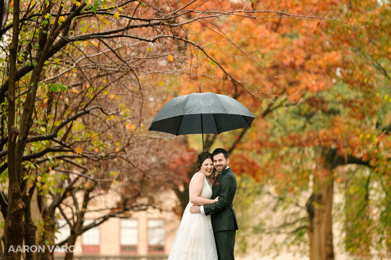 07 umbrellas rainy wedding(pp w768 h511) - Anna + Josh | National Aviary Wedding Photos