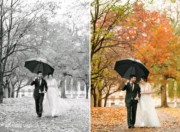 10 rainy fall wedding photos(pp w768 h561) - Anna + Josh | National Aviary Wedding Photos