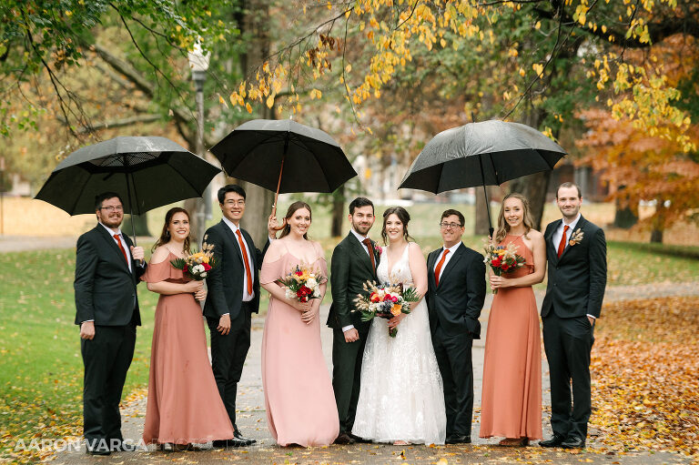 11 fall wedding photos in the rain(pp w768 h511) - Anna + Josh | National Aviary Wedding Photos