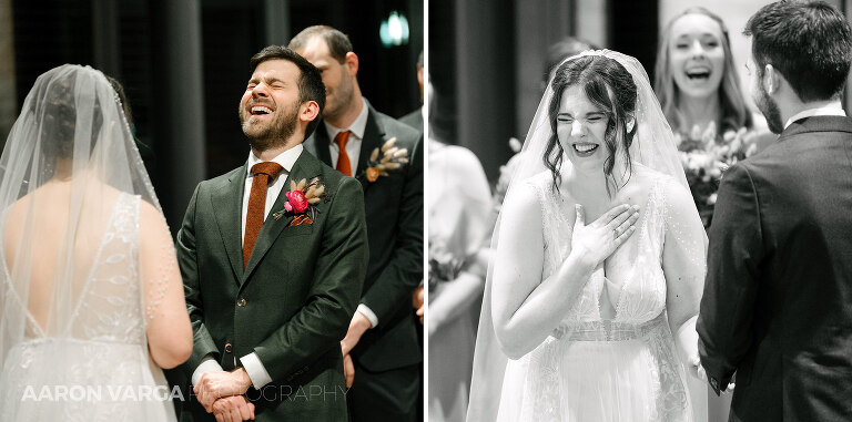37 indoor wedding ceremony national aviary(pp w768 h381) - Anna + Josh | National Aviary Wedding Photos