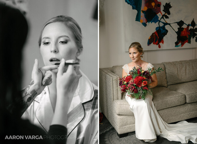 06 hotel monaco bride prep photos 1(pp w768 h561) - Brenna + Garrett | Energy Innovation Center Wedding Photos