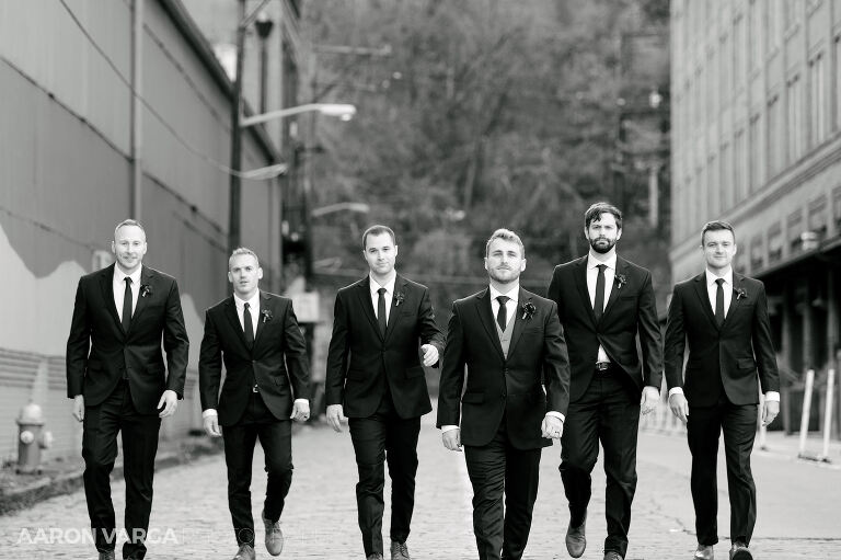 16 highline groomsmen 1(pp w768 h511) - Brenna + Garrett | Energy Innovation Center Wedding Photos