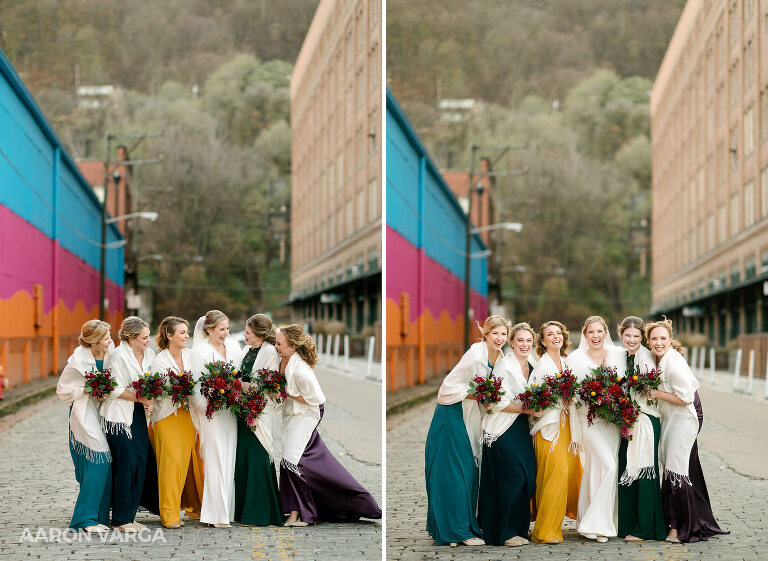 20 highline bridesmaid photos 1(pp w768 h561) - Brenna + Garrett | Energy Innovation Center Wedding Photos