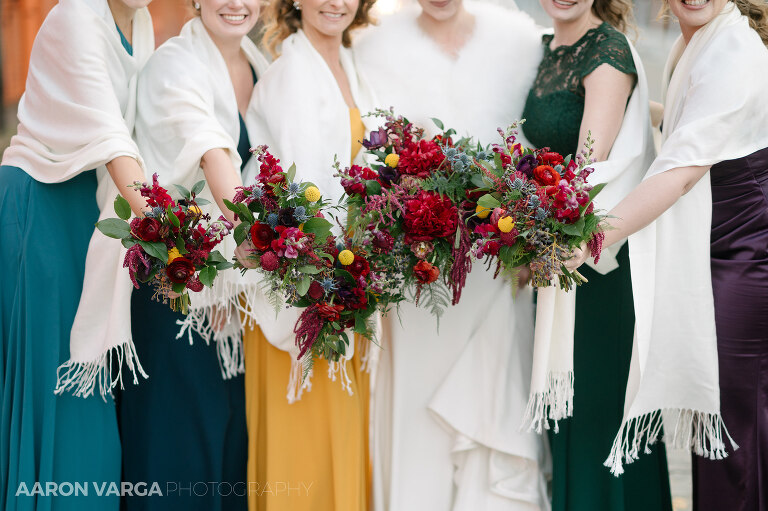 23 colorful fall bridesmaid dresses 1(pp w768 h511) - Brenna + Garrett | Energy Innovation Center Wedding Photos