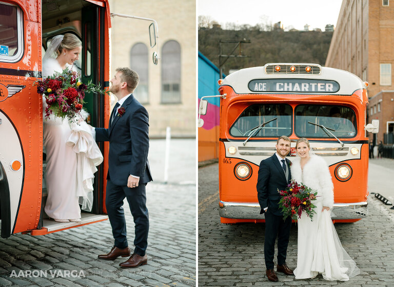 27 pittsburgh wedding trolley 1(pp w768 h561) - Brenna + Garrett | Energy Innovation Center Wedding Photos