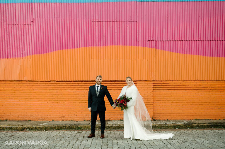 35 colorful winter wedding photos 1(pp w768 h511) - Brenna + Garrett | Energy Innovation Center Wedding Photos