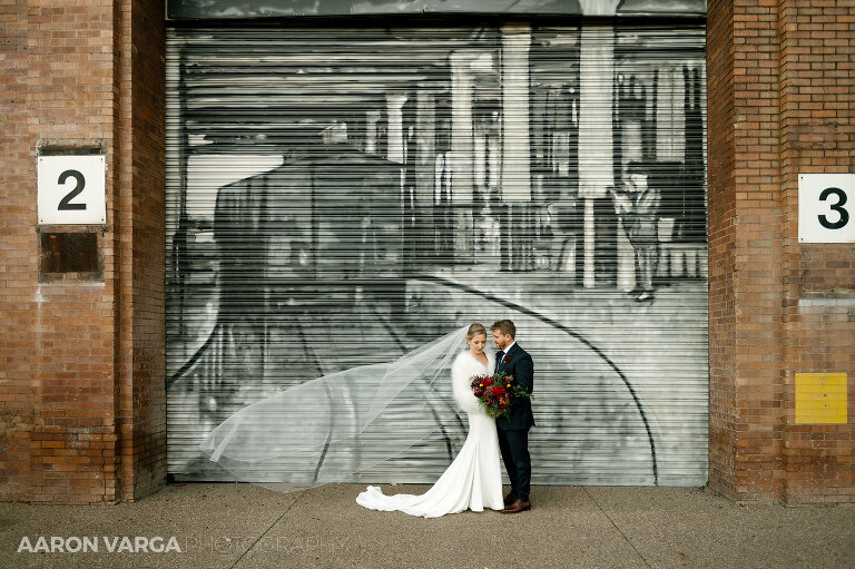 38 southside graffiti wedding photos 1(pp w768 h511) - Brenna + Garrett | Energy Innovation Center Wedding Photos