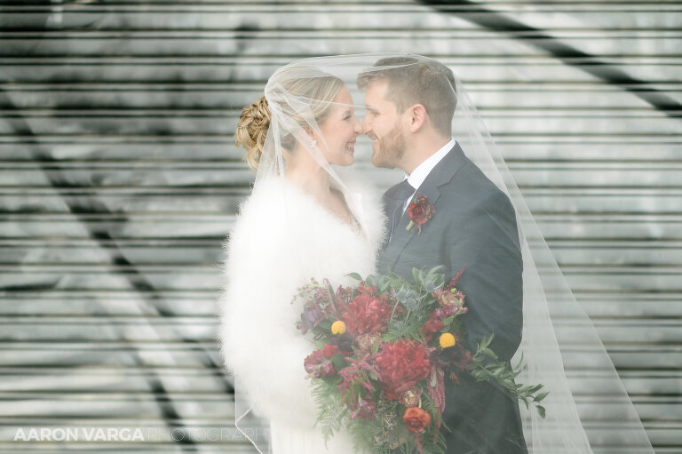 41 bride groom under veil 1(pp w768 h511) - Brenna + Garrett | Energy Innovation Center Wedding Photos