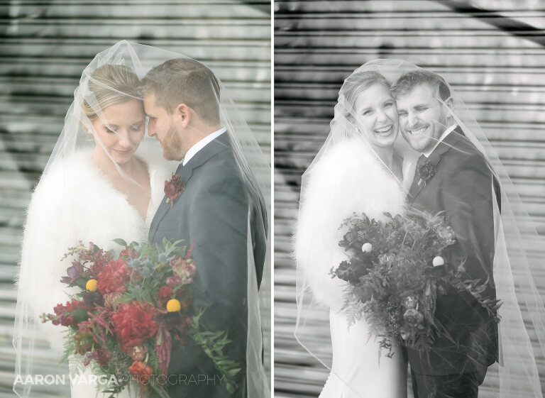 42 bride groom veil 1(pp w768 h561) - Brenna + Garrett | Energy Innovation Center Wedding Photos