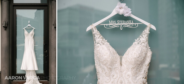 06 renaissance hotel pittsburgh wedding dress(pp w768 h351) - Ashley + Jordan | Renaissance Pittsburgh Hotel Wedding Photos