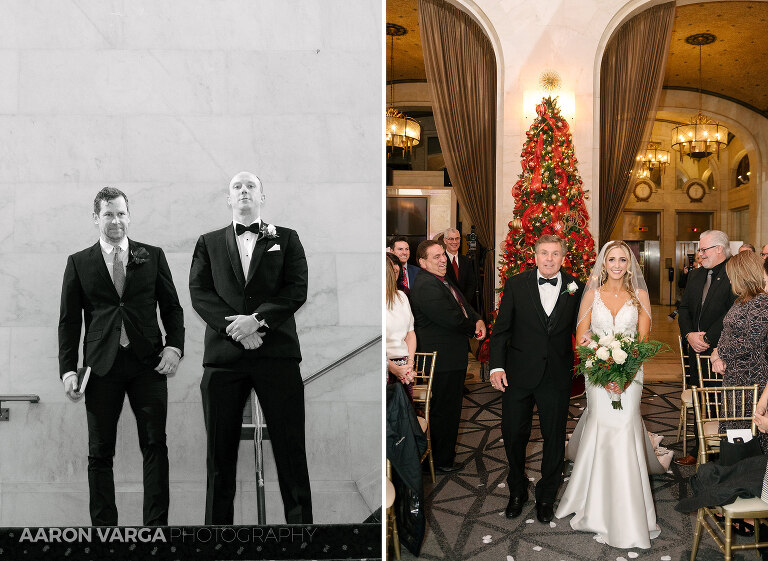 24 renaissance hotel pittsburgh ceremony(pp w768 h561) - Ashley + Jordan | Renaissance Pittsburgh Hotel Wedding Photos