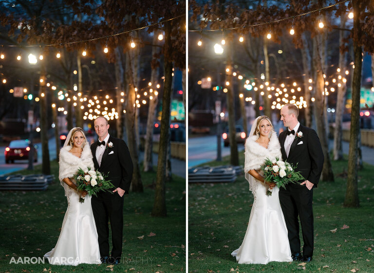 32 cute lights winter wedding photos(pp w768 h561) - Ashley + Jordan | Renaissance Pittsburgh Hotel Wedding Photos