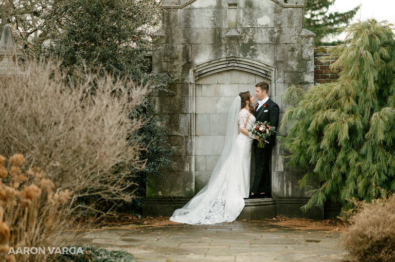 41 mellon park winter wedding photos(pp w768 h510) - Julia + Ryan | PPG Wintergarden Wedding Photos