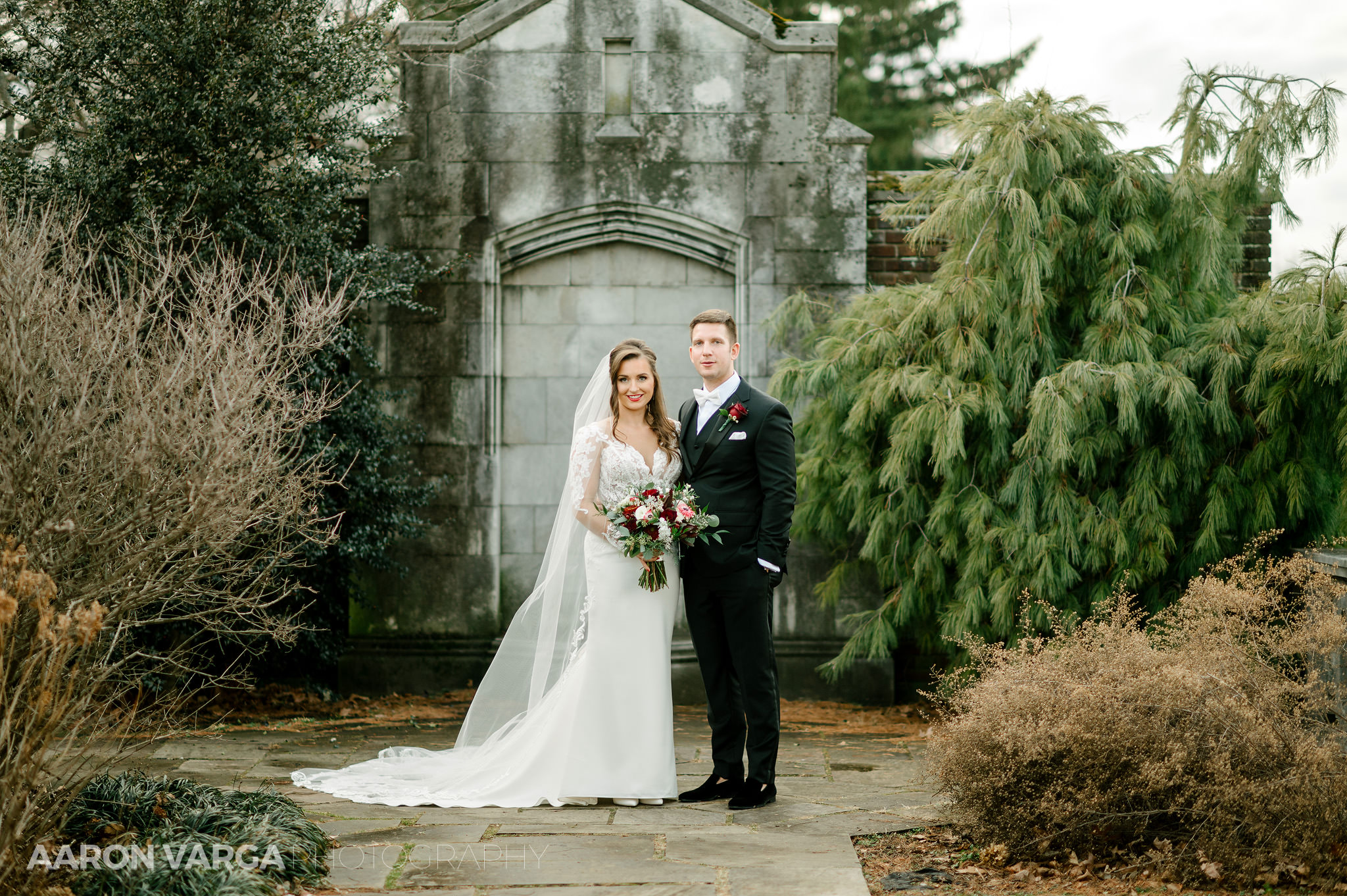 43 mellon park winter wedding december - Julia + Ryan | PPG Wintergarden Wedding Photos