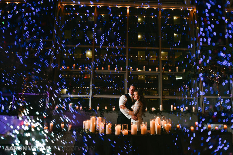 58 ppg wintergarden candles christmas lights(pp w768 h511) - Julia + Ryan | PPG Wintergarden Wedding Photos