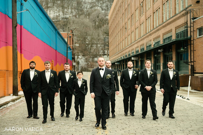 17 wedding groomsmen highline(pp w768 h511) - Abigail + George | Le Mont Restaurant Wedding Photos