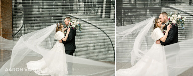 29 epic veil photo(pp w768 h304) - Abigail + George | Le Mont Restaurant Wedding Photos