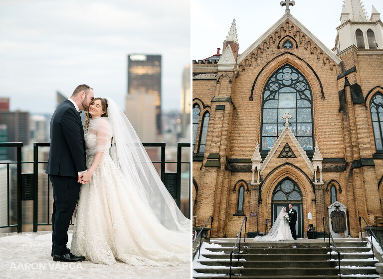 42 winter wedding january st mary of the mount(pp w768 h561) - Abigail + George | Le Mont Restaurant Wedding Photos