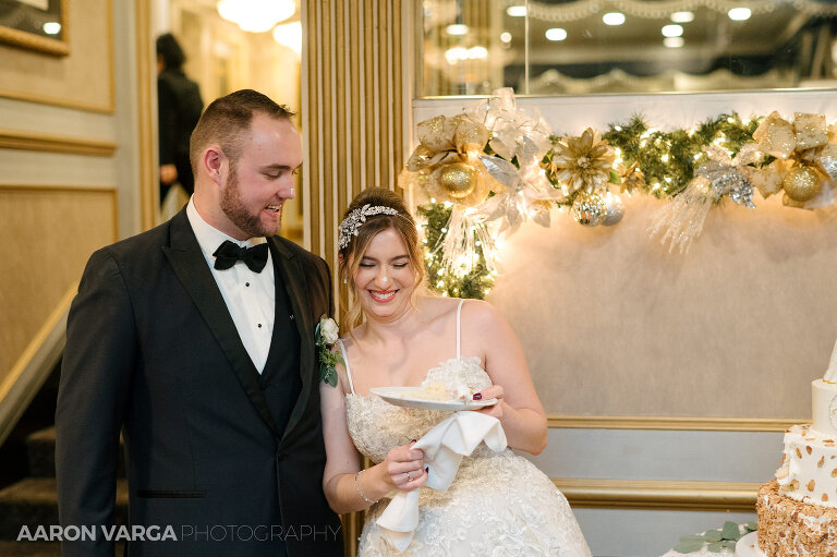 46 lemont wedding cake cutting(pp w768 h511) - Abigail + George | Le Mont Restaurant Wedding Photos