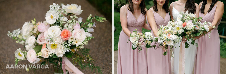 06 pink bridesmaid dresses(pp w768 h253) - Adriana + Chris | Phipps Conservatory Wedding Photos