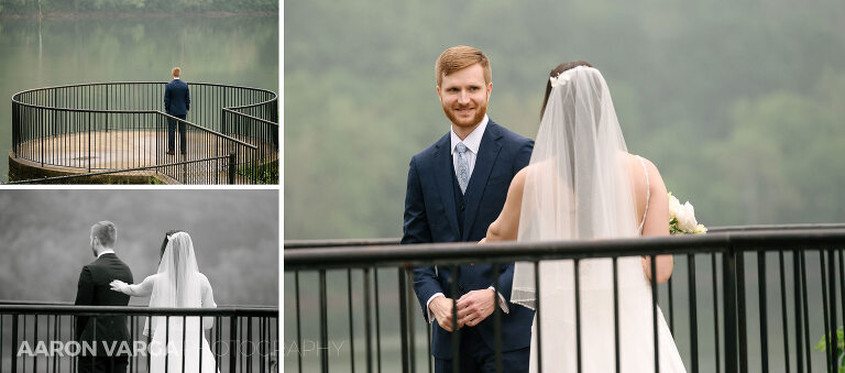 07 first look oakmont(pp w768 h339) - Adriana + Chris | Phipps Conservatory Wedding Photos