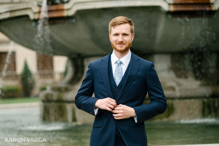 18 wedding groom portrait(pp w768 h511) - Adriana + Chris | Phipps Conservatory Wedding Photos