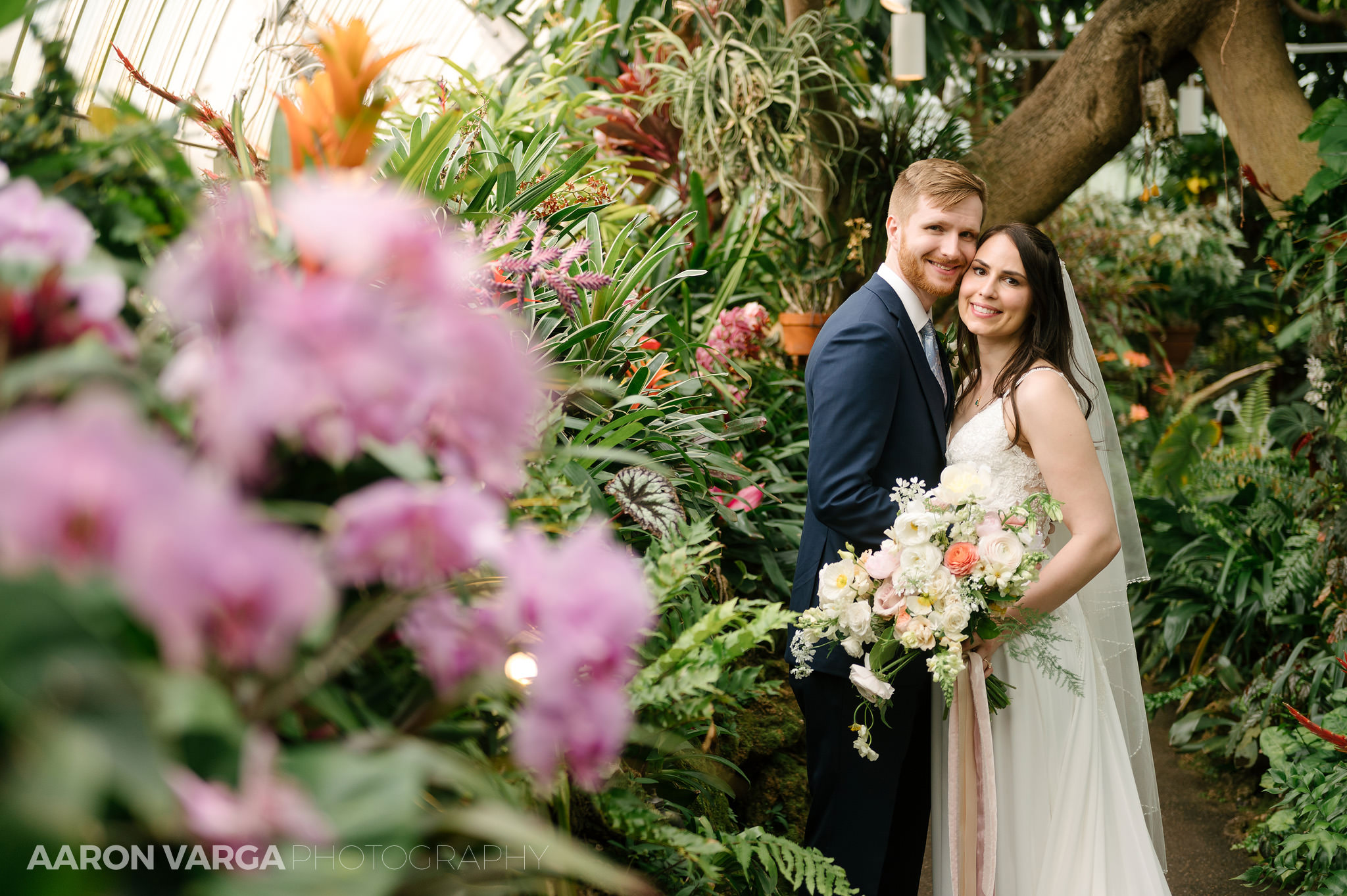 38 phipps conservatory spring wedding photo - Adriana + Chris | Phipps Conservatory Wedding Photos